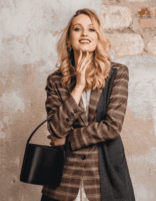 Vintage Plaid Wool Blazer